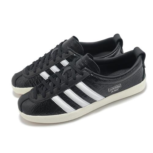 adidas 休閒鞋 Blanc W 女鞋 黑 白 皮革 復古 愛迪達 JH8040