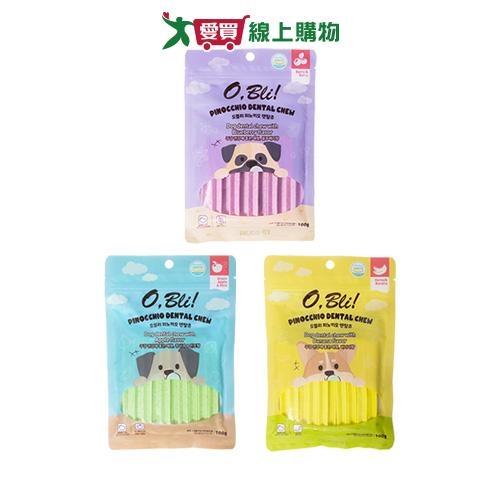 噢比利軟式潔牙骨系列(蘋果+薄荷/藍莓+蔓越莓/蜂蜜+香蕉)(100G/包)【愛買】