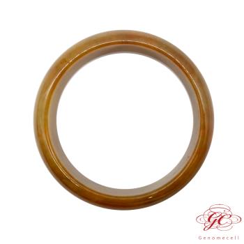 【肌容雪】緬甸天然A貨翡翠焦糖紅翡翠手鐲 編號686 (鐲寬57.8mm #18.5號)