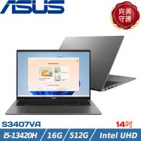 ASUS Vivobook S 14吋 輕薄筆電 i5-13420H/16G/512G SSD/W11/S3407VA-0052G13420H 灰