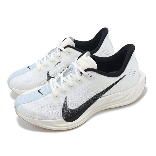 Nike 慢跑鞋 Wmns Pegasus Plus 女鞋 白 藍 黑 氣墊 針織 緩震 運動鞋 FQ7261-102