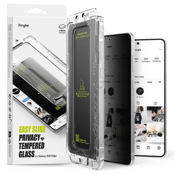 Rearth Ringke 三星 Galaxy S25 Edge 零失敗防窺玻璃保護貼(2片裝)
