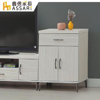 【ASSARI】艾馬特2尺收納櫃(寬60x深40x高84cm)