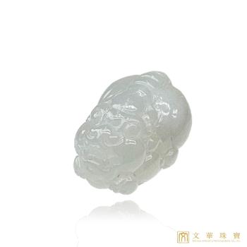 【文華珠寶】翡翠冰糯種貔貅玉墜 贈精美中國繩乙入