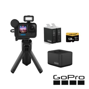 【GoPro】HERO12 Black CE創作者大滿足套組 (HERO12 創作者+雙電池充電器+電池+128G記憶卡) 正成公司貨