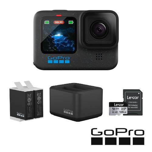 【GoPro】HERO12 Black CE創作者大滿足套組 (HERO12 創作者+雙電池充電器+電池+128G記憶卡) 正成公司貨