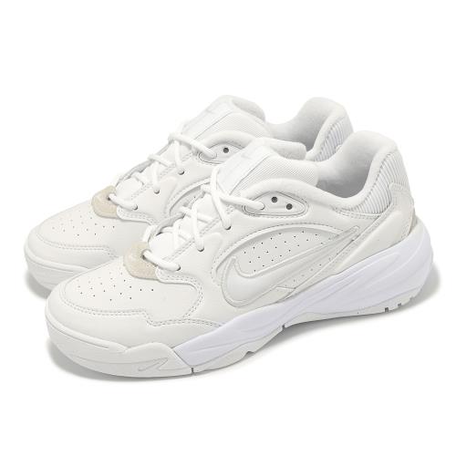 Nike 休閒鞋 Wmns A.C.E 女鞋 白 米白 老爹鞋 復古 麂皮 FV2485-108