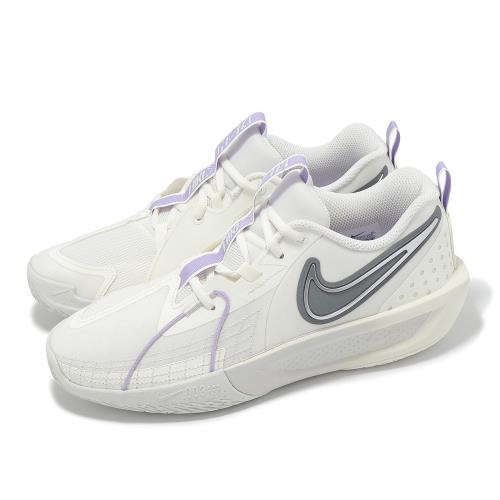 Nike 籃球鞋 G.T. Cut 3 GS 大童 女鞋 米白 灰 氣墊 緩震 運動鞋 FD7033-104