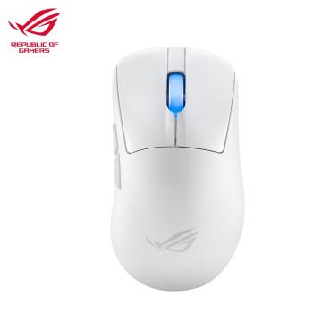 【ASUS 華碩】ROG Keris II Ace 無線三模電競滑鼠 月光白