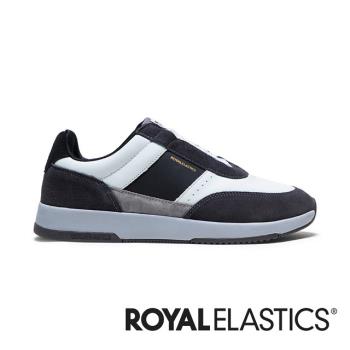 ROYAL ELASTICS CROWN LUX 黑白真皮運動休閒鞋 (男) 07543-098