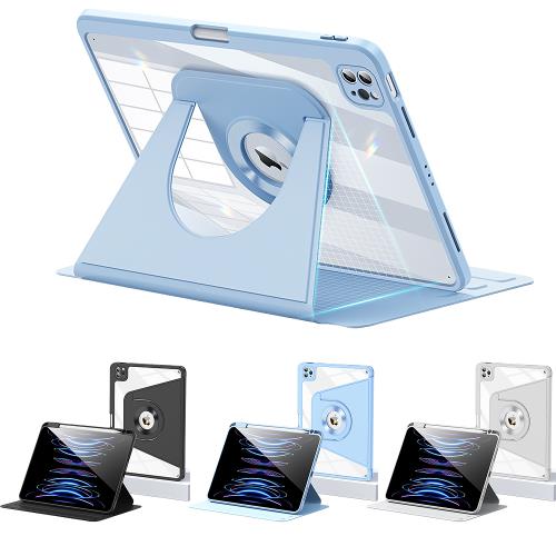 APPLE iPad 11 第11代 11吋 2025 皮套 磁吸支架二合一 可旋轉分拆保護殼 筆槽收納 自動休眠喚醒 保護套