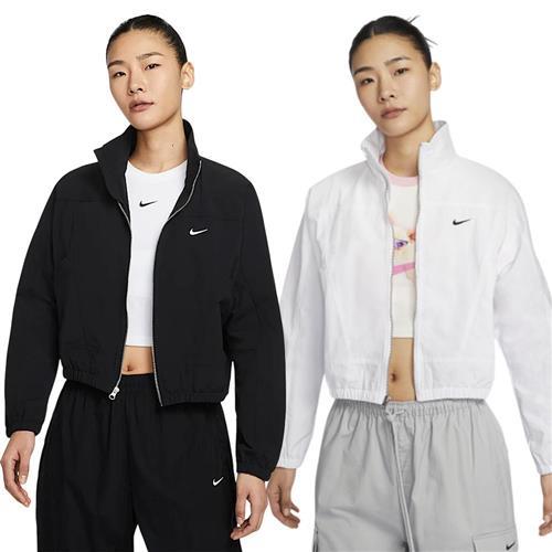 Nike 立領風衣外套 女裝 防曬 抗UV 黑/白【運動世界】HJ1000-010/HJ1000-100