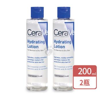 (贈美妝隨機樣包x3)【CeraVe適樂膚】全效極潤修護精華水 200ml/瓶 (2瓶)