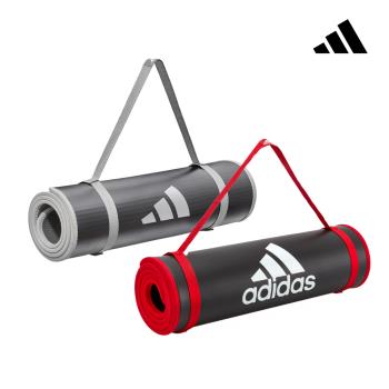 Adidas愛迪達 專業加厚訓練運動墊-10mm(紅/灰)