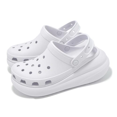 Crocs 洞洞鞋 Crush Clog 男鞋 女鞋 泡芙克駱格 霜紫色 灰 厚底 增高 休閒鞋 卡駱馳 2075215BO