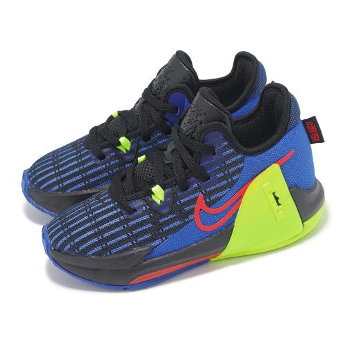 Nike 籃球鞋 LeBron Witness 6 VI PS 中童 黑 藍 LBJ 氣墊 運動鞋 DD0424-405