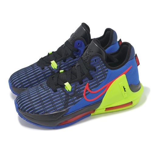 Nike 籃球鞋 LeBron Witness 6 VI GS 大童 女鞋 黑 藍 LBJ 氣墊 緩震  DD0423-405