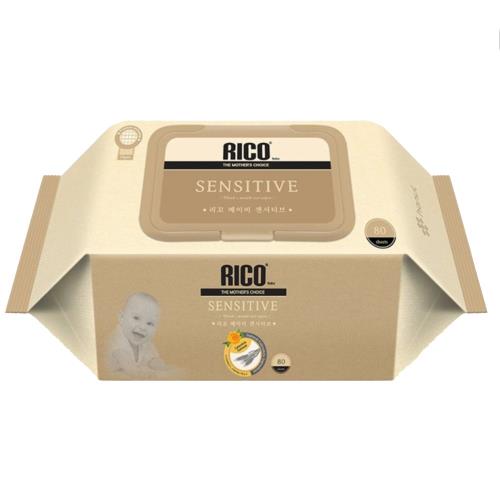 RICO baby 金盞花有機天然特厚款濕紙巾 Sensitive系列-80片x12包/箱