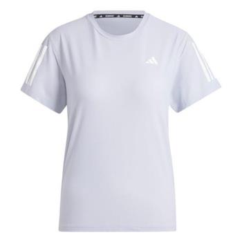 Adidas 短袖上衣 女裝 排汗 反光細節 灰藍【運動世界】IP2041