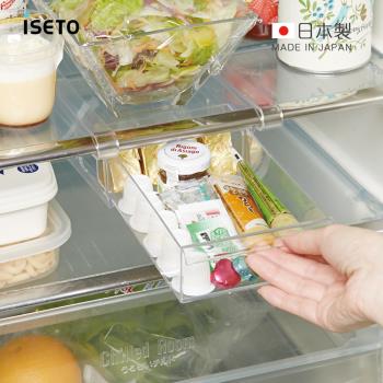 日本ISETO 日製懸掛式冰箱抽屜儲物盒-寬版