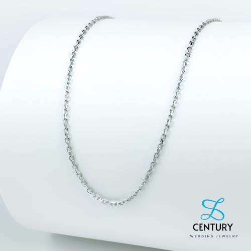 【世紀白金】Pt950鉑金項鍊 方形O字鍊 白金鍊 長度43cm～45cm_5月遊戲大廳