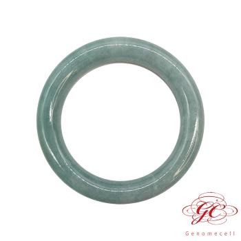 【肌容雪】緬甸天然A貨翡翠湖水藍翡翠手鐲編號711 (鐲寬54.4mm #17.5號)
