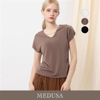 現貨【MEDUSA 曼度莎】優雅珍珠項鍊垂墜簡約上衣 - 3色（M-XL）｜女休閒上衣 造型上衣