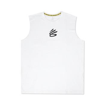 Under Armour UA 寬肩背心 Curry SLVS Tee 白 男款 無袖 運動上衣 健身 UA 1390352100