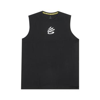 Under Armour UA 寬肩背心 Curry SLVS Tee 黑 男款 無袖 運動上衣 健身 UA 1390352001