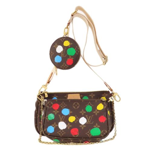 Louis Vuitton LV x YK Infinity Dots Multi Pochette Accessoires混合式斜背袋 (卡其)