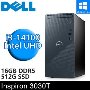 DELL Inspiron 3030T-R1308BTW-SP1(i3-14100/8G+8G/512G PCIE/W11)特仕版