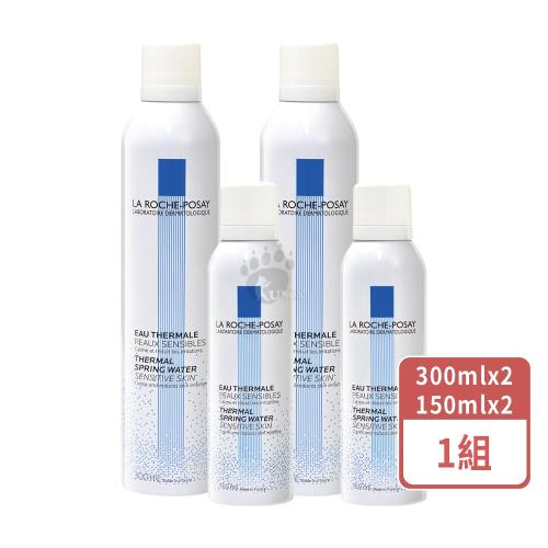 【理膚寶水La Roche-Posay】溫泉舒緩噴液雙入組 ( 300mlx2入+150mlx2入)