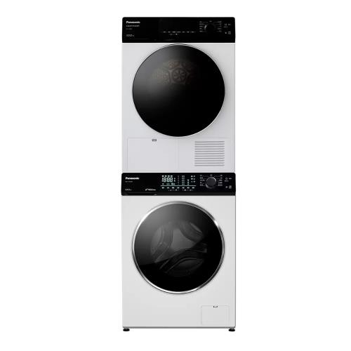 Panasonic國際牌10公斤免曬衣機乾衣機+10.5公斤滾筒洗脫洗衣機NA-V105NW-W-NH-100RP-W