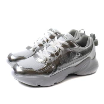 FILA 休閒運動鞋 銀白 女鞋 厚底 5-C329Z-884 no435