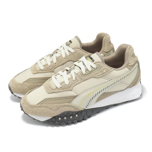 Puma 休閒鞋 blktop Rider Premium Athletics 男鞋 卡其 米 拼接 麂皮 39819602