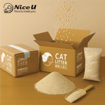 【NiceU毛樂趣】顆粒狀礦感豆腐貓砂(12袋入)