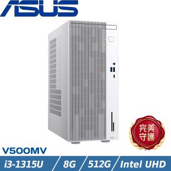 ASUS華碩 V500 Mini Tower 商用桌機 i3-1315U/8G/512G SSD/W11/H-V500MV-31315U042W