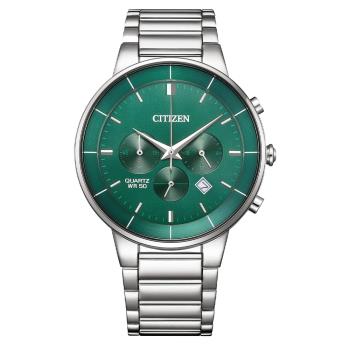 【CITIZEN 星辰】 簡約時尚三眼鋼帶錶 AN8220-52X