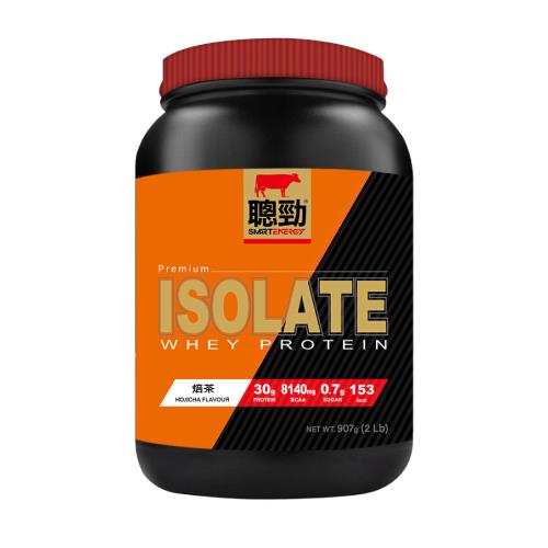 【紅牛官方直營】聰勁即溶分離乳清蛋白-焙茶風味(2磅)x2罐