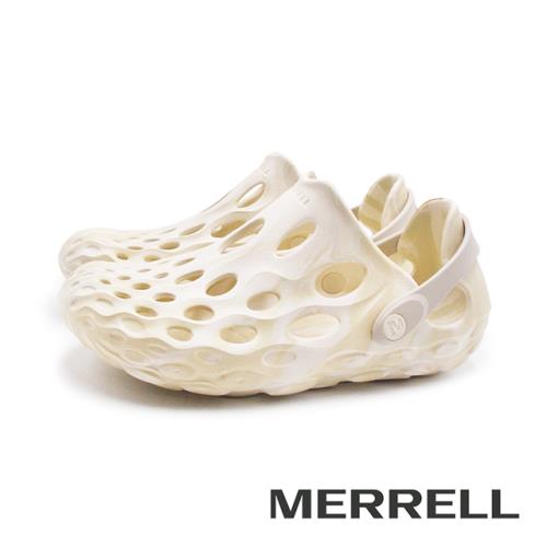 MERRELL(女)Hydro Moc風格潮流水陸機能洞洞鞋 女鞋-米白色