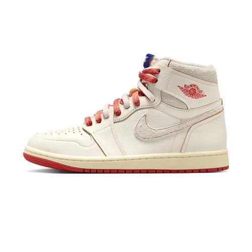 Nike Air Jordan 1 Hugh OG 女鞋 米白紅色 高筒 仿舊 喬丹 AJ1 休閒鞋 DB4612-100