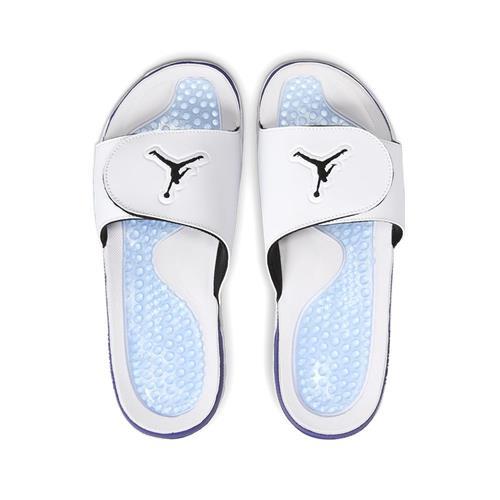 Nike Jordan Hydro V Retro 男鞋 白紫色 魔鬼氈 喬丹 休閒 運動 拖鞋 555501-103
