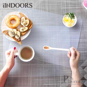 【iINDOORS】透明 防水隔熱餐墊 磨砂霧面 墊板 考試 文具 桌墊二入