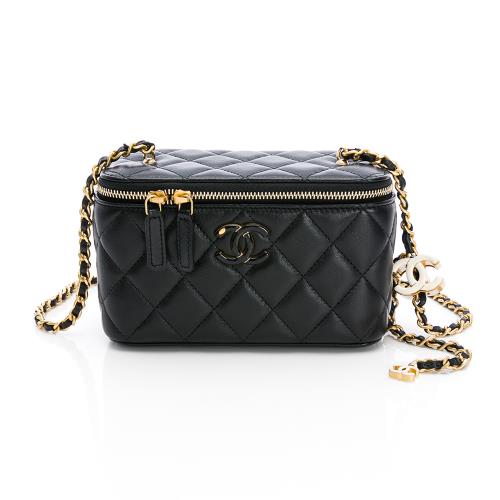 Chanel 絨面莫卡辛/樂福鞋(粉色/銀愛心雙C)(37)