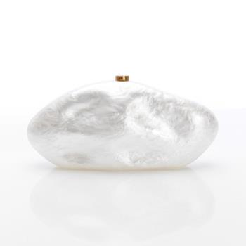 Cult Gaia Caldera珍珠造型手拿包(白)