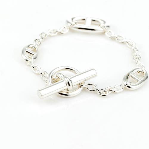 Hermes Farandole手鍊(尺寸LG/純銀) (H104567B 00LG)