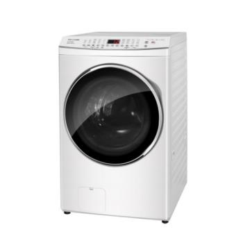 Panasonic國際牌15公斤滾筒洗脫烘晶鑽白洗衣機NA-V150MDH-W