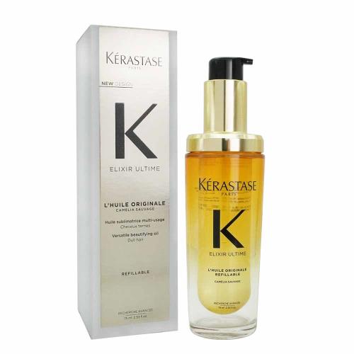 KERASTASE卡詩 金緻柔馭山茶花鎏光露(75ml)[金緻柔馭露/新版/護髮精華]