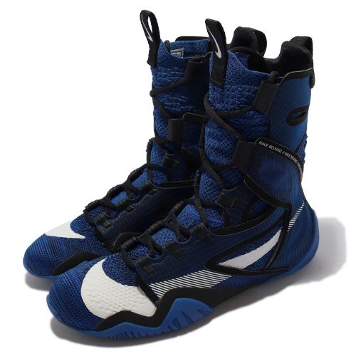 Nike 拳擊鞋 Hyperko 2 高筒 男鞋 訓練 支撐 透氣 包覆 黑 藍 CI2953-401