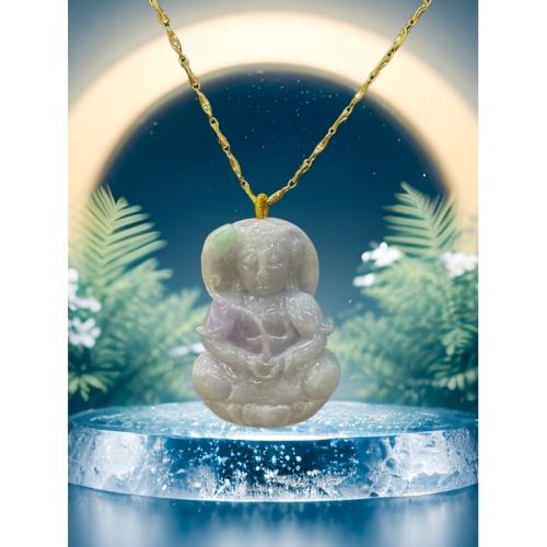 【戴昇金】春帶彩翡翠A貨如意觀音